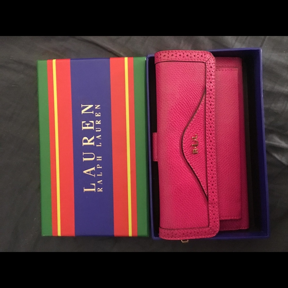 ralph lauren leather wallet